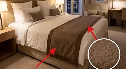 Pourquoi y a t il toujours un drap sur le lit dans les hotels beaucoup de gens ne savent pas a quoi il sert.jpg