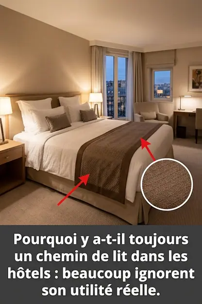 Pourquoi y a t il toujours un drap sur le lit dans les hotels beaucoup de gens ne savent pas a quoi il sert.jpg