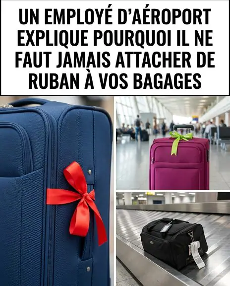Un employe daeroport explique pourquoi il ne faut jamais attacher un ruban a ses bagages.jpg
