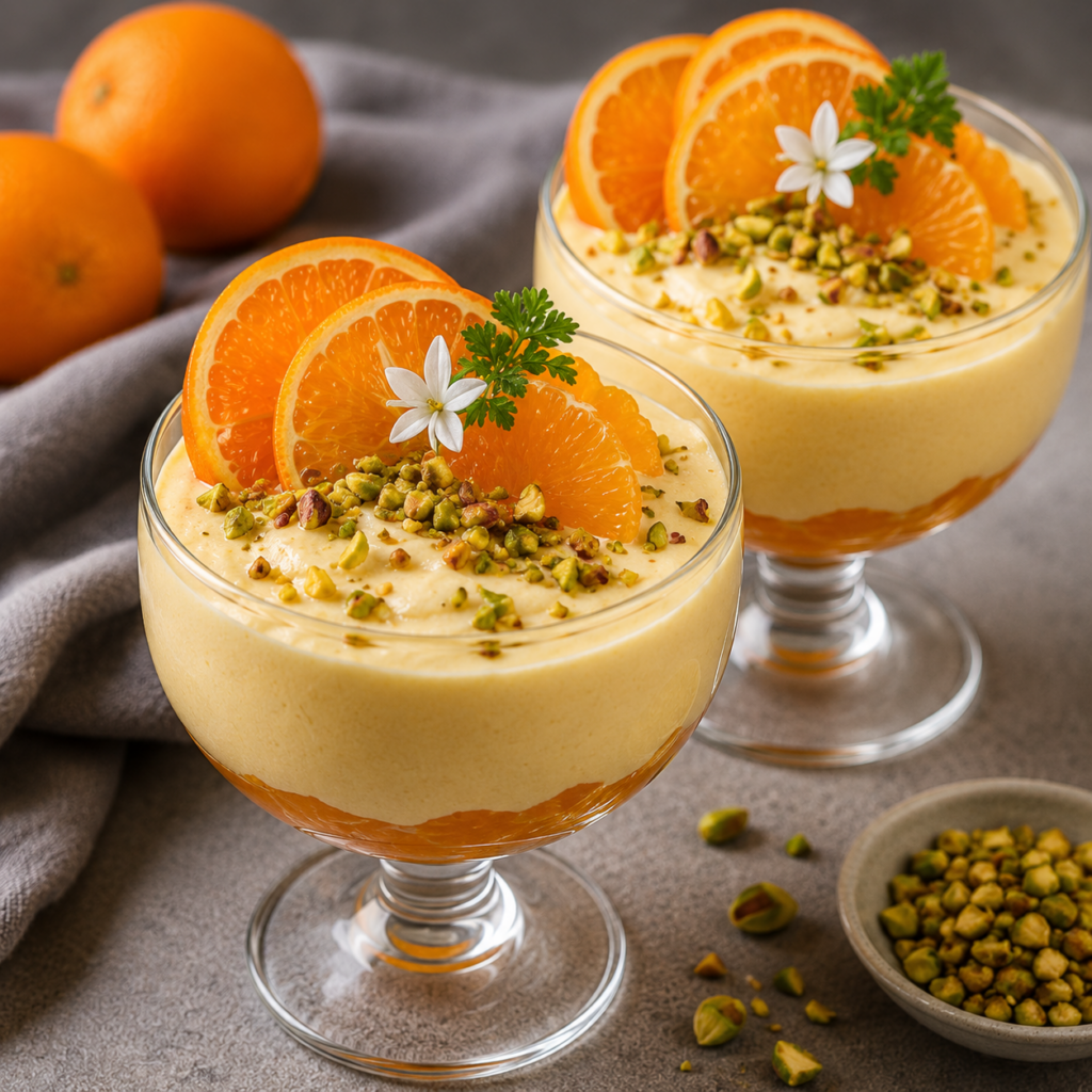 Verrines a lOrange et Creme Vanillee Un Dessert Frais Onctueux et Raffine 1024x1024